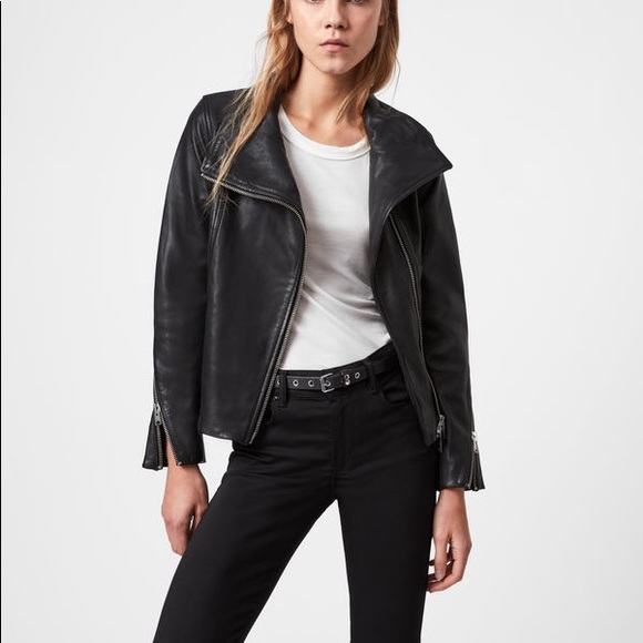 All Saints Jackets & Blazers - ALLSAINTS ELLIS LEATHER BIKER JACKET
